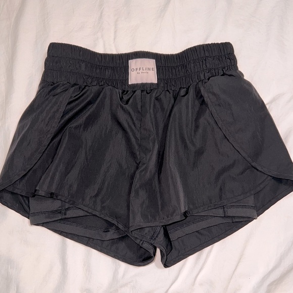 aerie Pants - Aerie Offline athletic shorts black size medium NWT